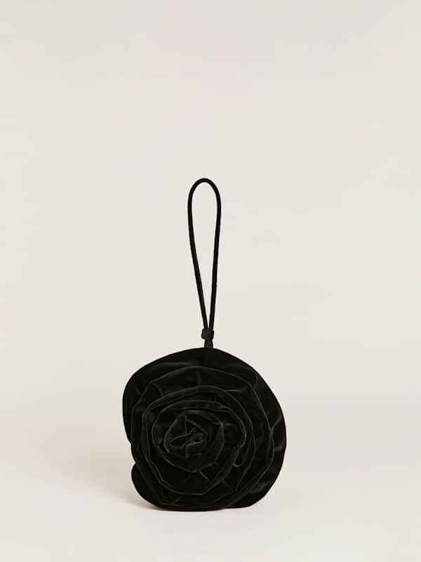 Evelina Wristlet Bag - Black Velvet